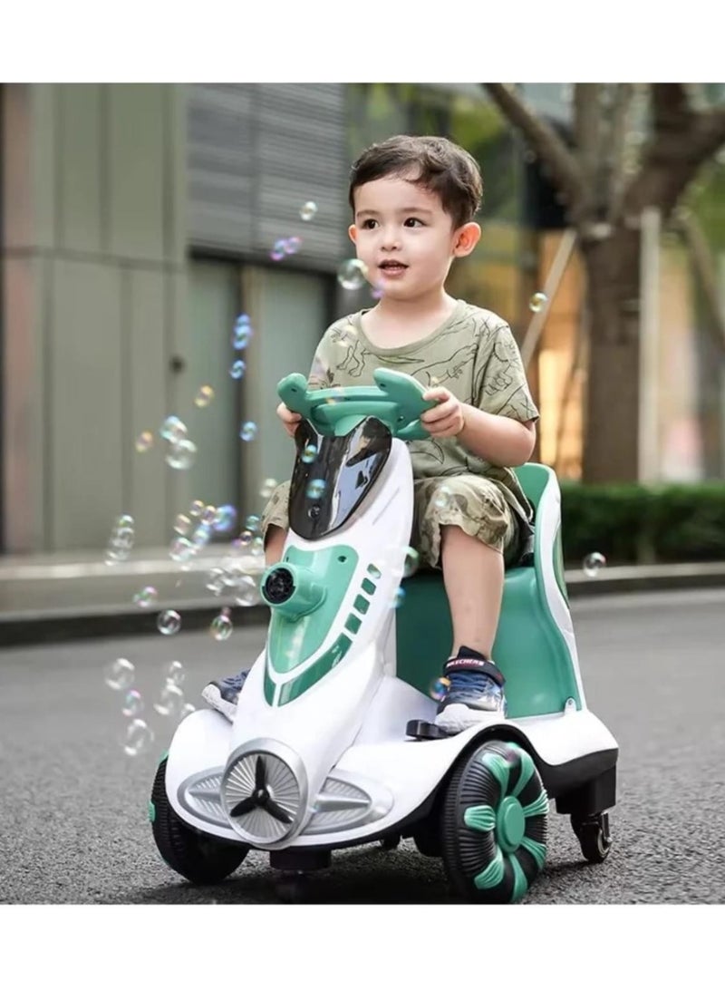 لعبة مرح  سيّارة كهربائية للأطفال مع فقاعات وأضواء LED – متعة كهربائية للأطفال - Image 4