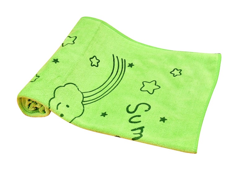 THE LITTLE LOOKERS® Towel for Newborn/Baby/Kids| Super Soft Baby Bath Towel Set for Infants/Bathing Accessories… (Green, Small(46X84cm)) - Image 4
