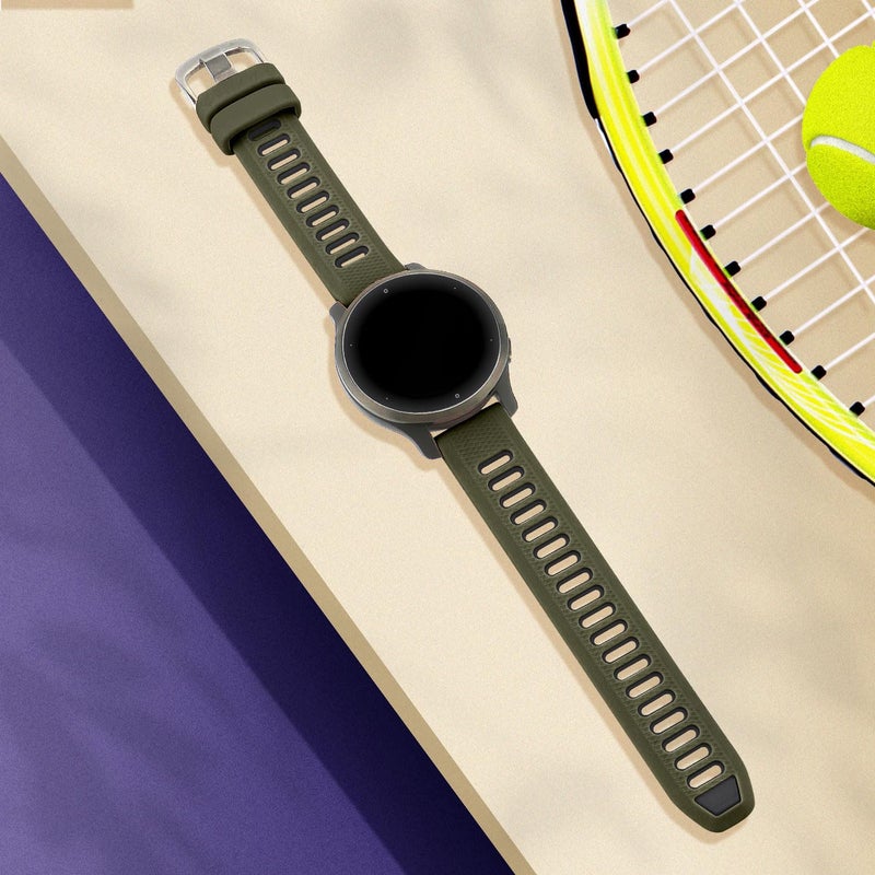 Bolesi 22mm Silicone Watch Bands Compatible with Garmin Vivoactive 4/Venu 2/3/4 45mm/Forerunner 265/255/255 Music,Quick Release Soft Waterproof Reaplacement Strap for Amazfit Banlance 2/1/GTR 4 - Image 3