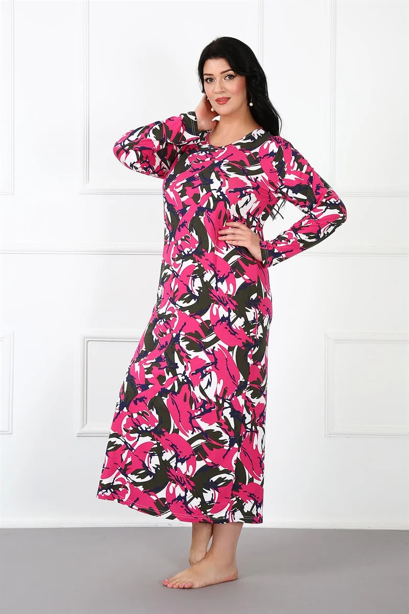اكبينيز Plus Size Mother Nightgown 1334