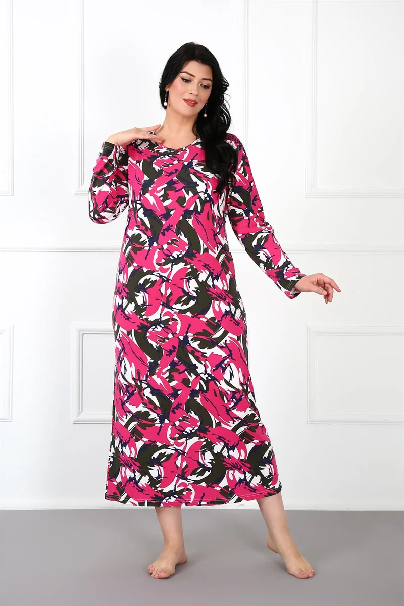 اكبينيز Plus Size Mother Nightgown 1334