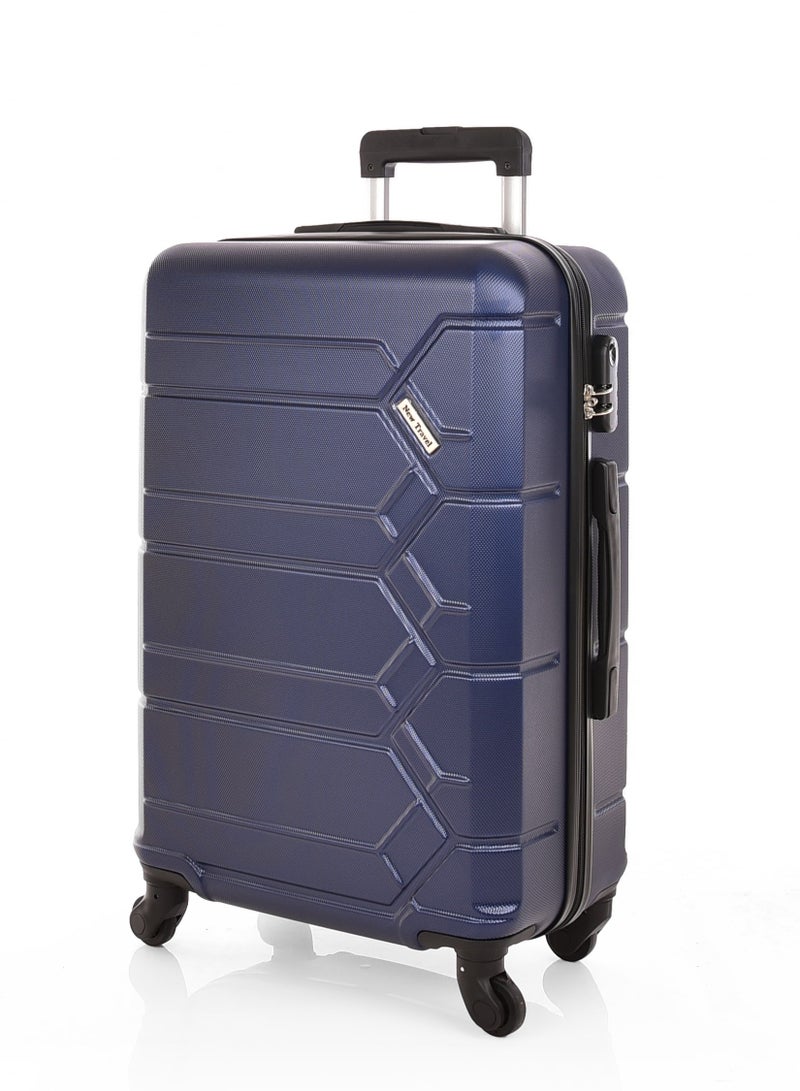 نيو ترافيل طقم حقائب أمتعة بتفاصيل نسيجية مكون من 4 قطع أزرق - Image 4