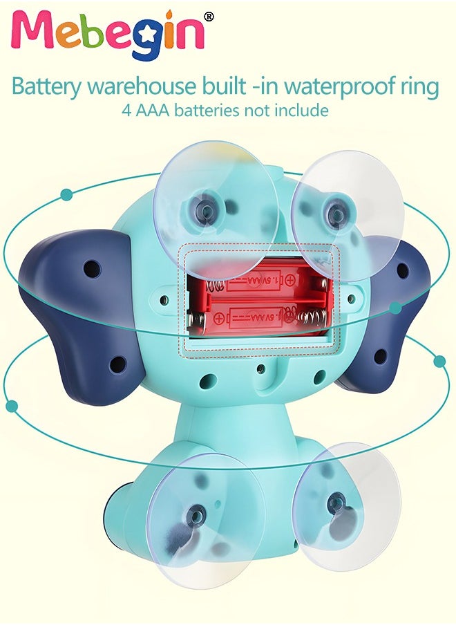 MEBEGIN Elephant Bath Toy, Baby Bath Shower Head with Gentle Shower Pressure, Children's Shower Electric Water Sprayer, Angle Adjustment Sprinkler, Punch-free Design, Fun Bathtub Toy, for Babies Aged 3+ in Tub or Sink, BPA Free  - Image 3