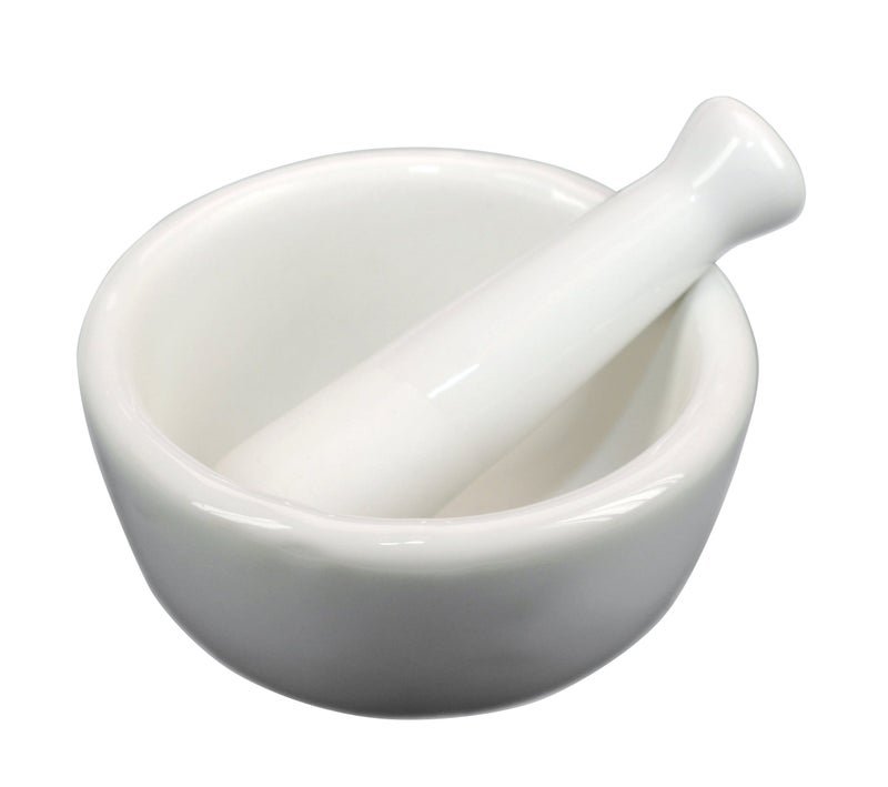 Fox Run مدقة ومدقة فخار فوكس ران بيضاء 15 بوصة