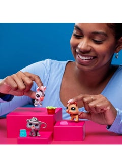 Littlest Pet Shop Minis 3-Piece Figure Set S2 - Zebra - Lion - Monkey - 5 cm Minis  - Image 3