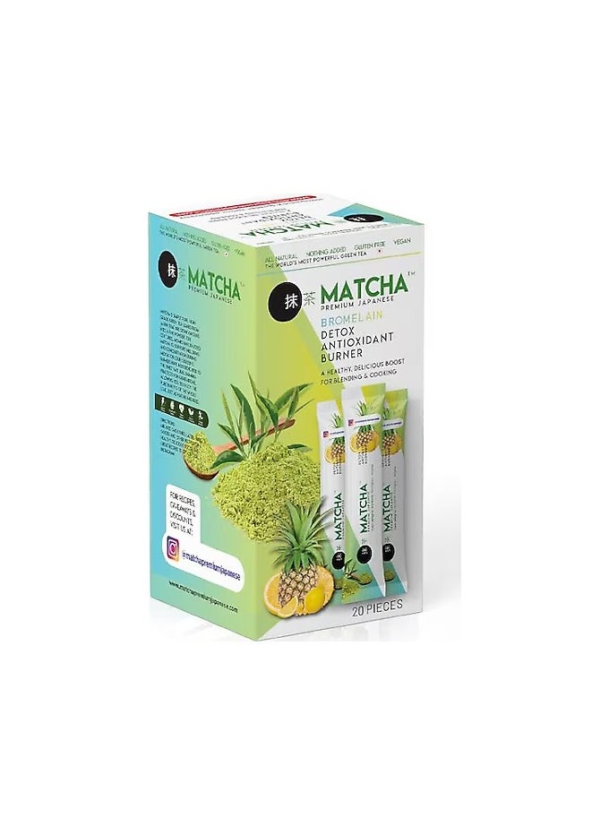 MATCHA Bromelan Detox Antioxidant Burner 20 Pack 