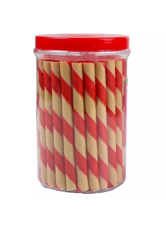 STICK-O عصي الوافر بالفراولة من ستك-أو لفة مقرمشة لذيذة مع كريمة خفيفة حشوة خفيفة عصا الوافر 380 جرام - Image 4
