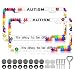 LIN KANG Personalized Autism License Plate Frames 2 Pack Awareness Puzzle Aluminum Metal License Plate Holder Covers RustProof Waterproof Car Decorative Tag Frames for Standard US 12x6 Inch - Image 2