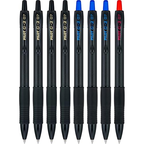PILOT G2 Edge Assorted Premium Gel Roller Pens, 0.7 mm Fine Point Pens, Sensory Writing Experience, 8ct Box - Ideal for School, Journaling & Office Writing - Image 2