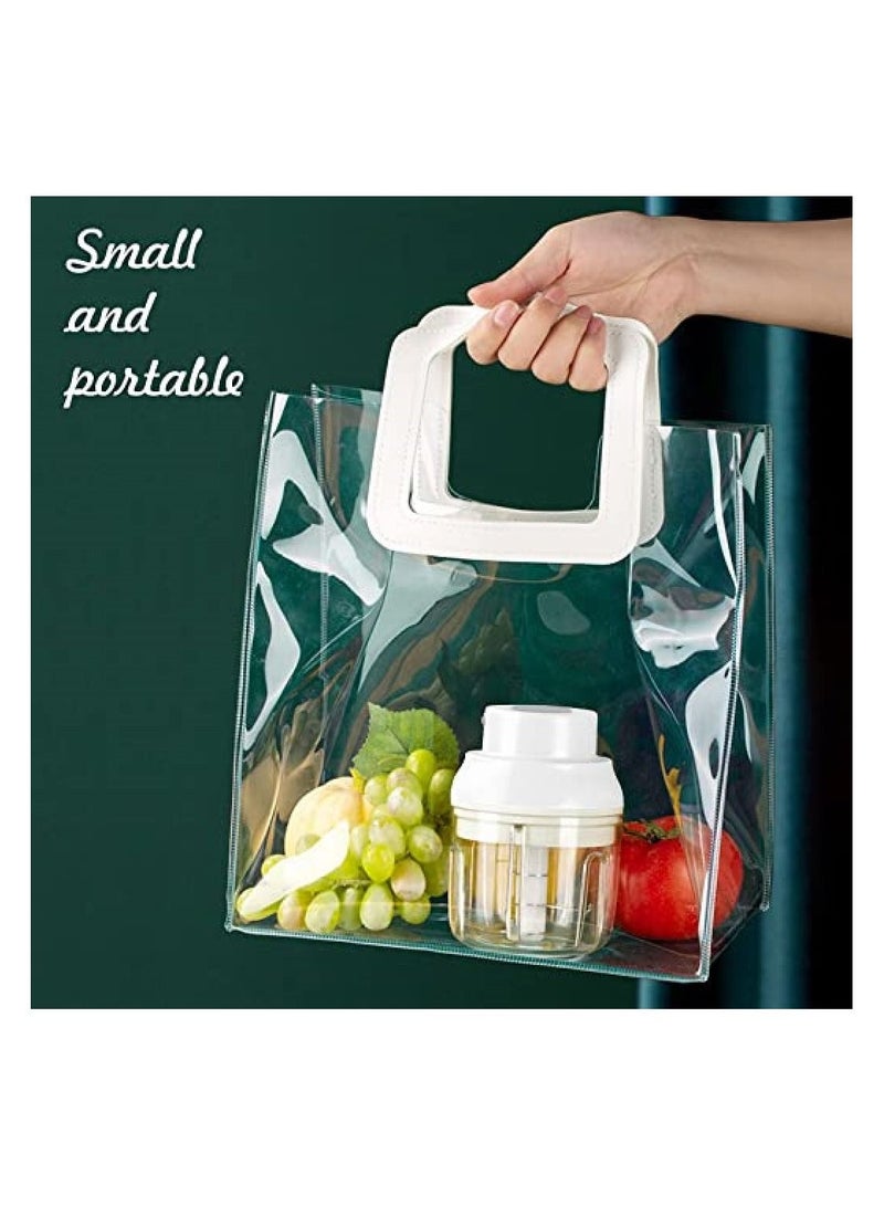 Electric garlic slicer, portable mini cordless vegetable slicer with small food chopper for charging - Image 5