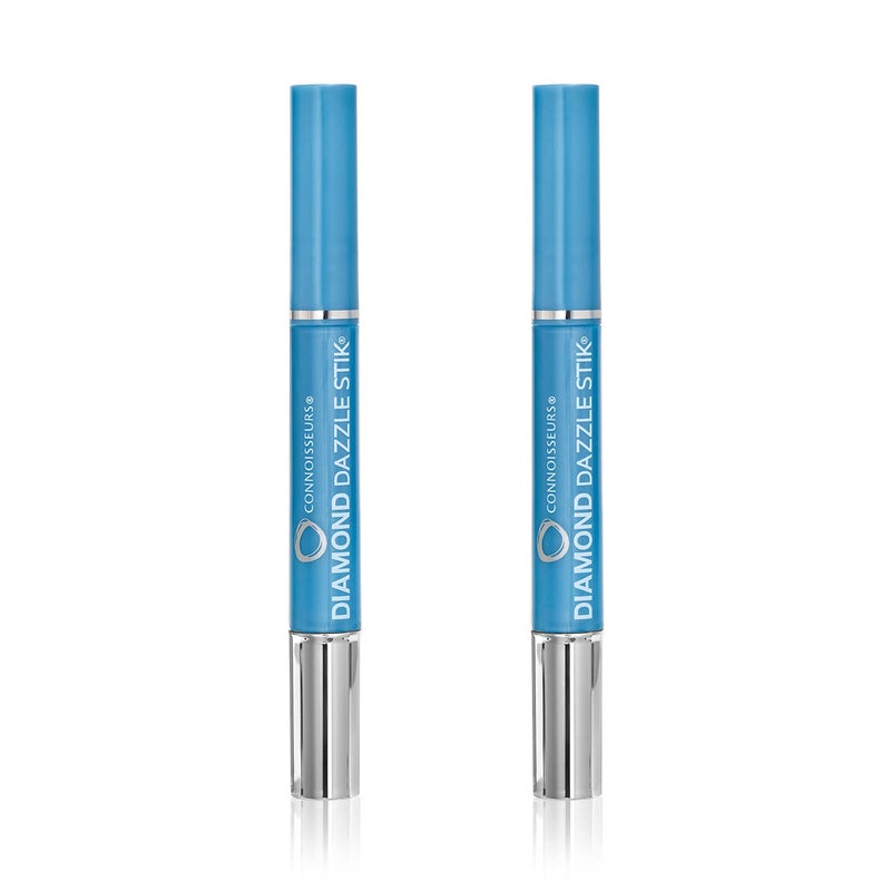 CONNOISSEURS Diamond Dazzle Stik for Rings, Earrings, and Bracelets - 2 Pack - Portable Jewelry Cleaner Solution Pen - Reduces Appearance of Fine Scratches and Removes Dirt - Image 1