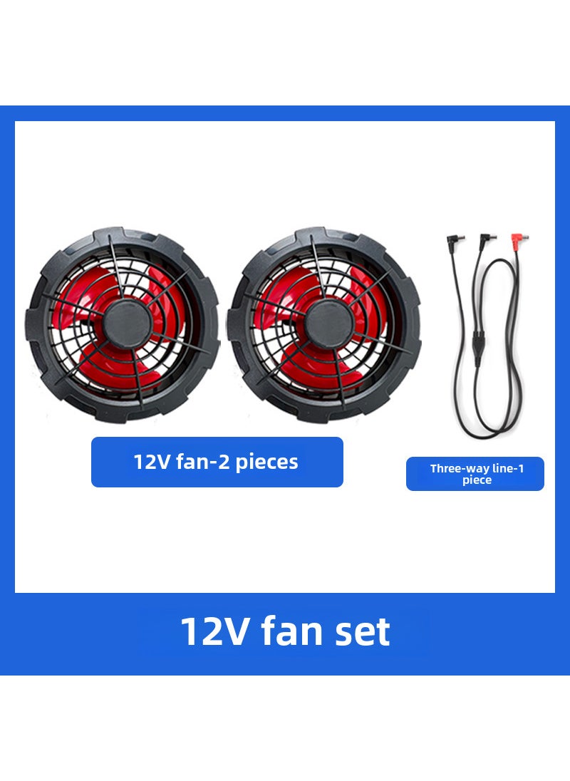 Generic New Detachable Fan Cooling Jacket One set of 12V two fans 