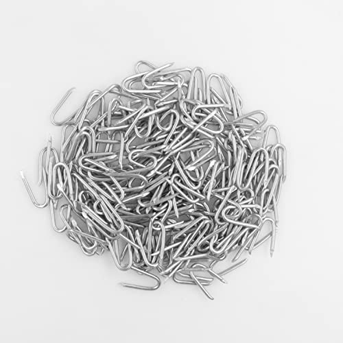 OMOTOOL Steel Wire Fencing Staples (200 pcs), Galvanized U-Shaped Fasteners Nails for Wire Mesh and Woven Fencing - Image 4