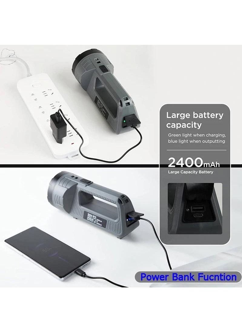 Generic USB Rechargeable Flashlight Ultra Bright Tactical Flashlight Waterproof Camping Emergency Flashlight Hiking Shoulder Lantern  - Image 5