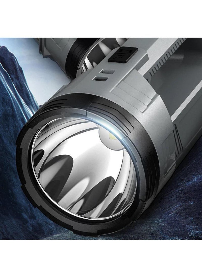 Generic USB Rechargeable Flashlight Ultra Bright Tactical Flashlight Waterproof Camping Emergency Flashlight Hiking Shoulder Lantern  - Image 2