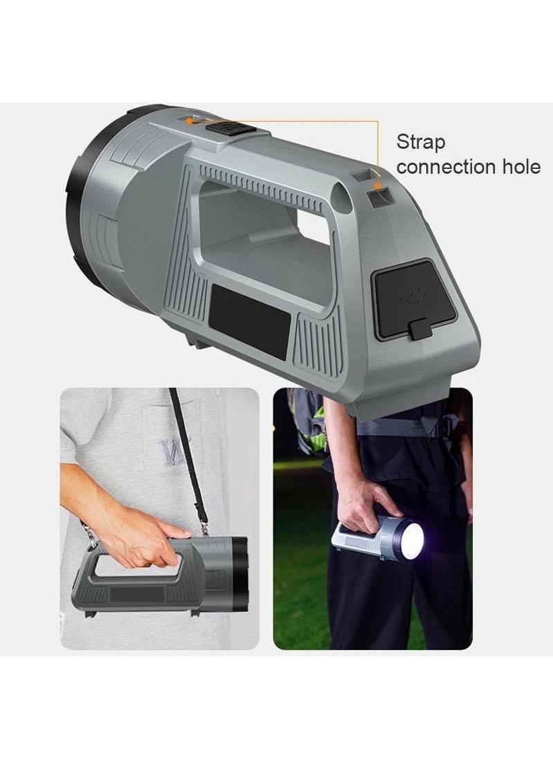 Generic USB Rechargeable Flashlight Ultra Bright Tactical Flashlight Waterproof Camping Emergency Flashlight Hiking Shoulder Lantern  - Image 4