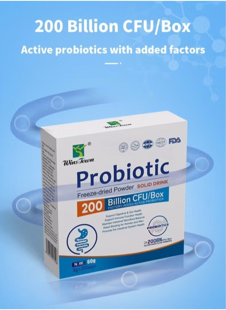 Wins Town Probiotic solid drink Instant probiotics powder  - Image 2