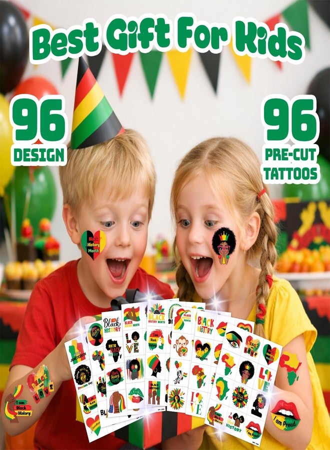96 قطعة من الوشوم المؤقتة المقطوعة مسبقًا بمناسبة يوم التحرير (جونتينث) للأطفال - Image 5