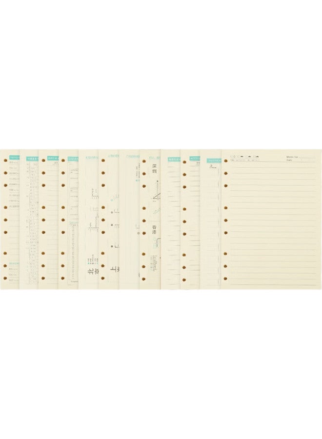 Tango B5 Loose-Leaf Refill Paper With Ruled Lines, Thickened 100G, Suitable For 9-Hole Loose-Leaf Notebooks, For Exam Preparation, Error Correction, Homework, Daily Notes, Meeting Minutes, Removable And Universal Replacement Pages, 92 Sheets - Image 3