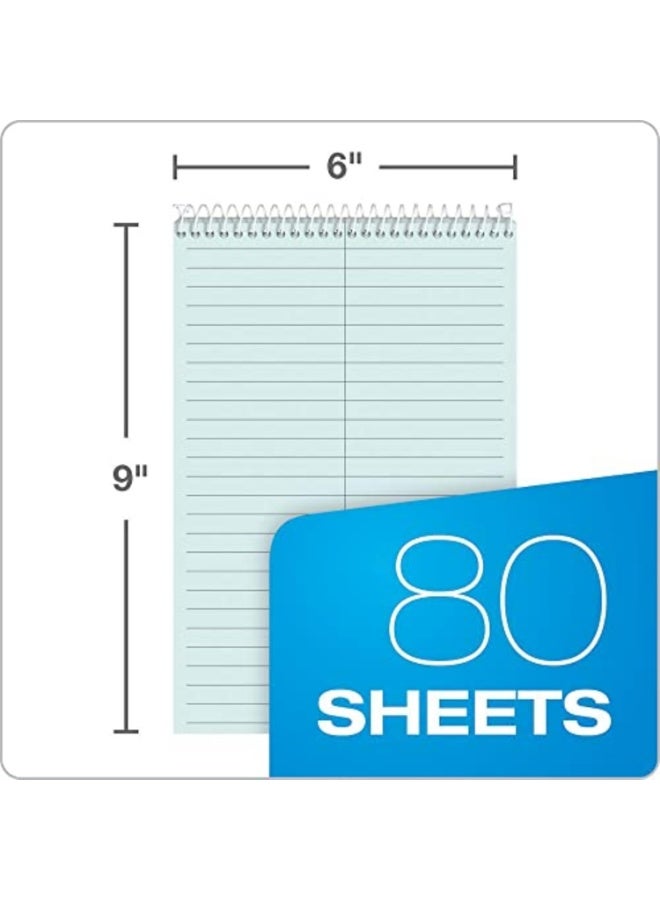 TOPS TOPS Prism Steno Books, 6" x 9", Gregg Rule, Blue Paper, 80 Sheets, Perforated, 4 Pack (80284) - Image 2