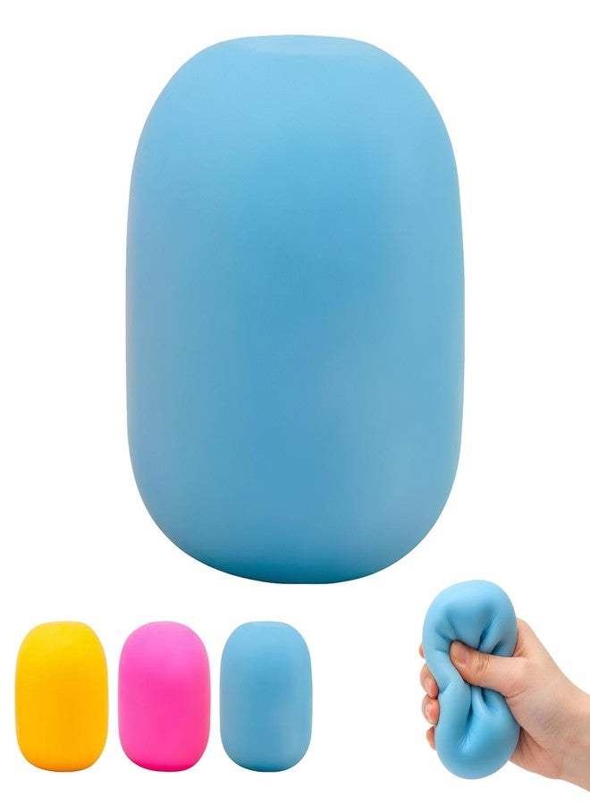 WANGXYZ Gum Drop Squeeze Color Changing Squishy, Slow Stress Balls Fidget Sensory Toys for Adults,Gum Drop Shape (Blue) - Image 1