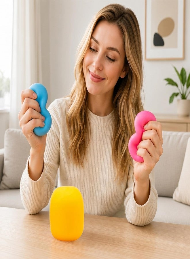 WANGXYZ Gum Drop Squeeze Color Changing Squishy, Slow Stress Balls Fidget Sensory Toys for Adults,Gum Drop Shape (Blue) - Image 2