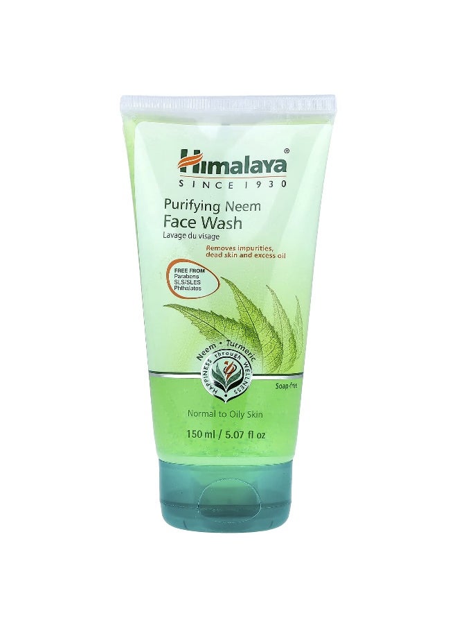 Himalaya Himalaya, Purifying Neem Face Wash, Normal to Oily Skin, 5.07 fl oz (150 ml)  - Image 1