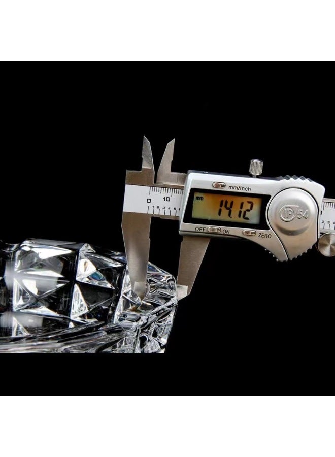 Diamond-Cut Crystal Glass Ashtray - Tabletop Decor - Premium Durable Glass with Geometric Design for Indoor/Outdoor Use - Image 3