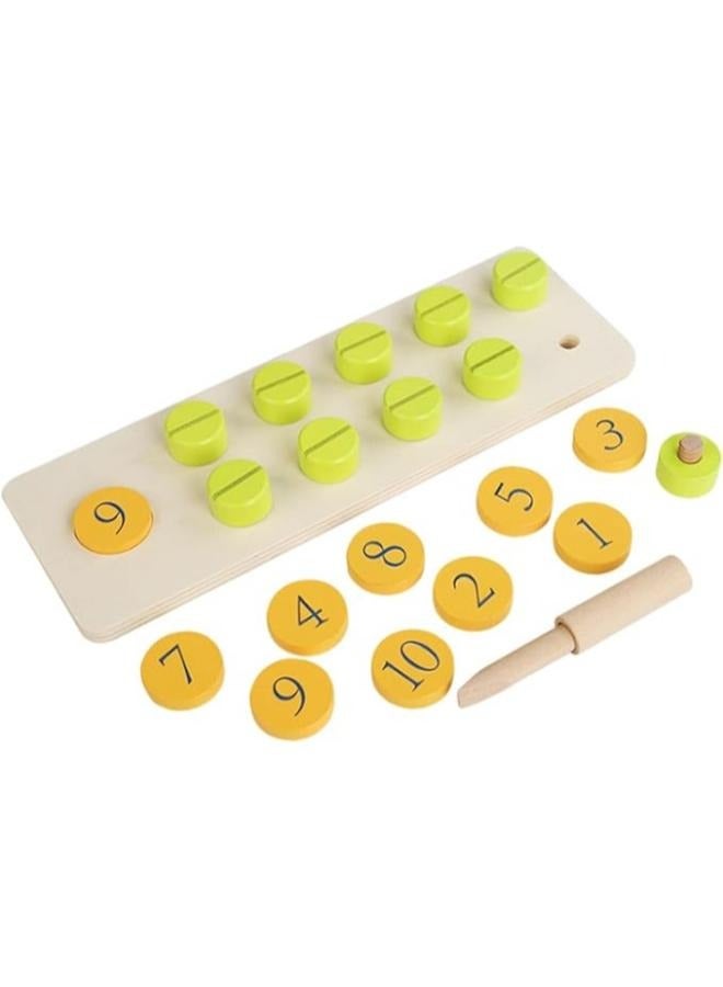 عداد مسمار ومفك خشب - Image 1