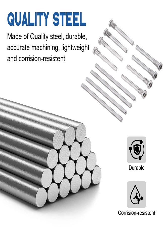HobbyPark Complete Suspension Pin Set Screw Pins for 1/10 Traxxas Slash 4x4 Short Course Truck RC Car, Replacement of Parts 6834 (12-Pack) - Image 2