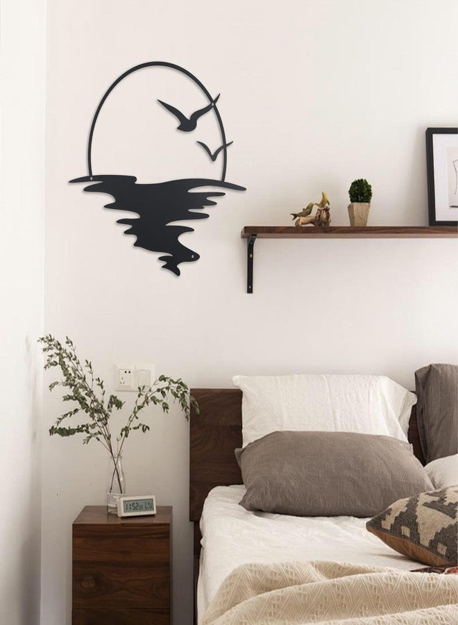 OYEFLY Sunrise Metal Wall Art,Modern Sunset Interior Art (Medium) - Image 5