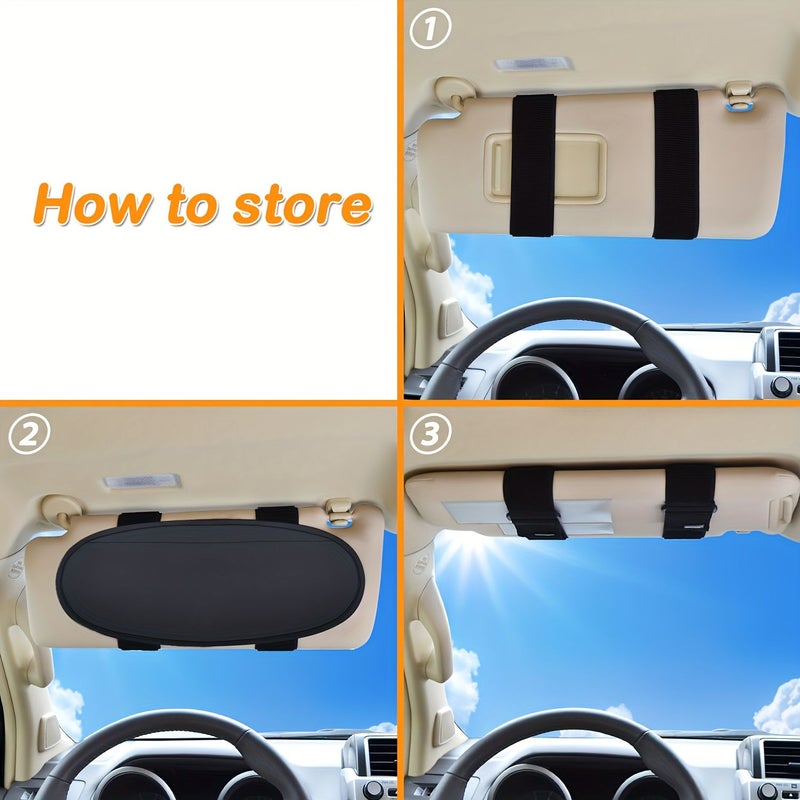 Anti Glare Car Sun Visor Extension For Sedan Van And Truck 1pc - Image 3