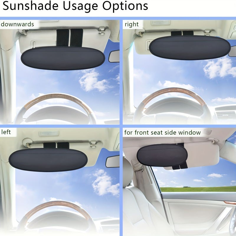 Anti Glare Car Sun Visor Extension For Sedan Van And Truck 1pc - Image 4