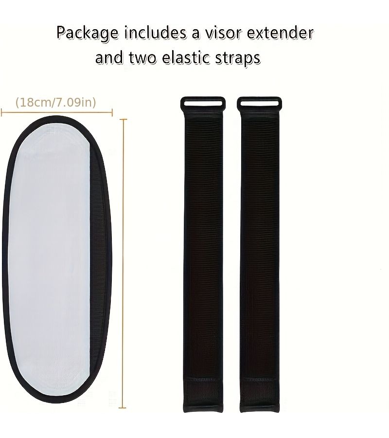 Anti Glare Car Sun Visor Extension For Sedan Van And Truck 1pc - Image 2