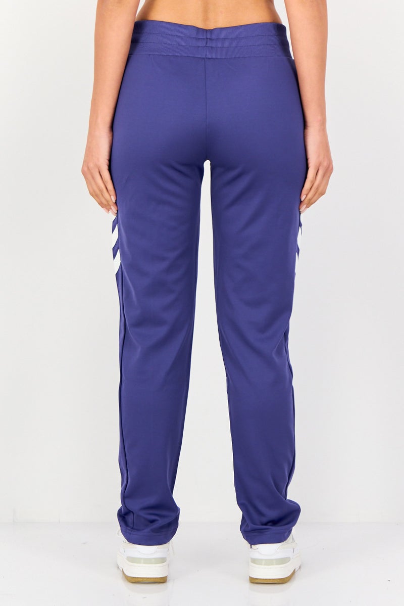 Hummel Women Sportswear Fit Brand Logo Training Track Pants, Purple - Image 4