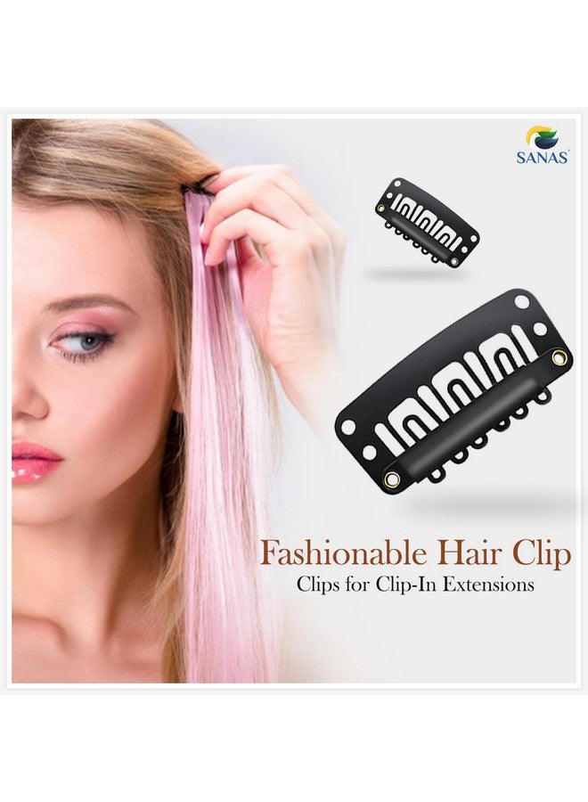 Snap Hair Clips For Women 40Pcs Clips For Hair Extensions Clip In Streaks Snap Clips Hair Extension Clips Clip In Extensions Hair Extensions Clip In Magic Grip Hair Pins 40 Pcs - Black