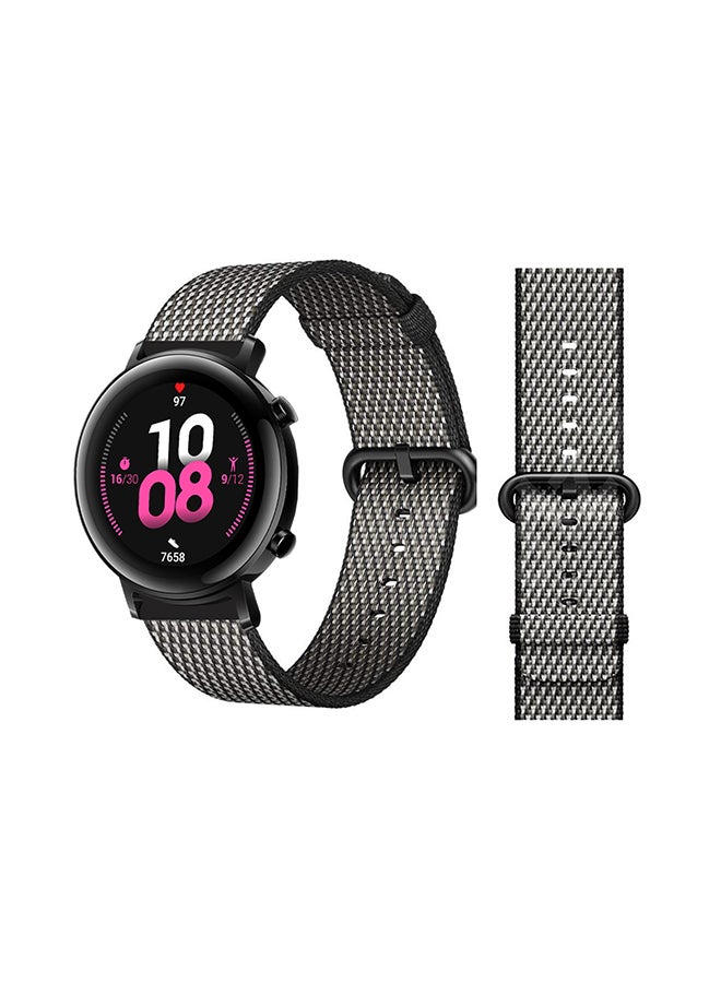 Perfii Woven Replacement Band For Huawei Watch GT/GT 2 42mm Grey