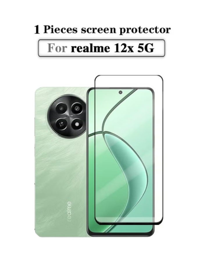 Tempered Glass Screen Protector For Realme 12X 5G - Image 1