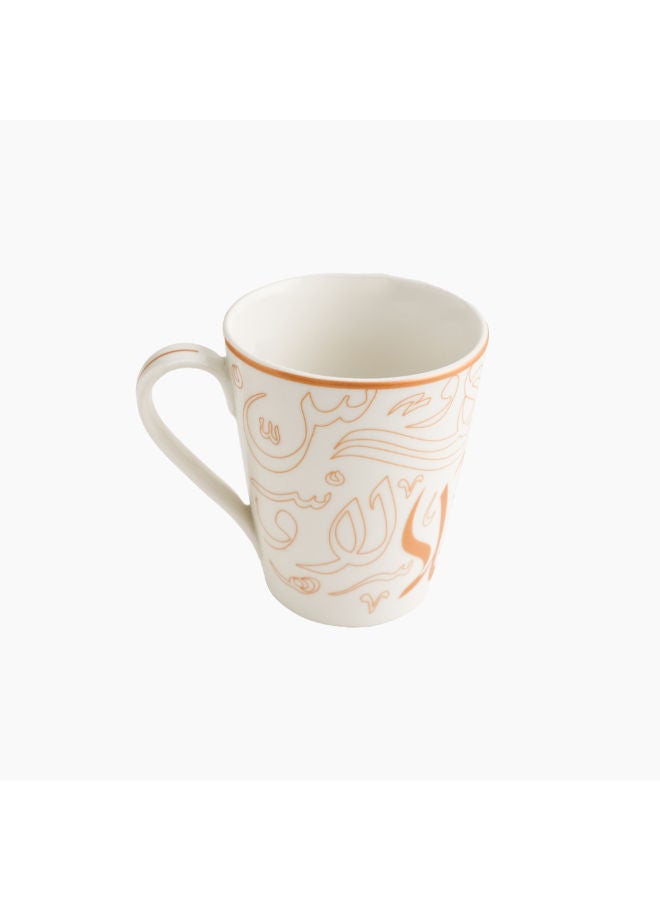 Zinnia Rosa By Zinnia  Ahlan W Sahlan Mug – Gold Finish – Premium Porcelain - Image 2