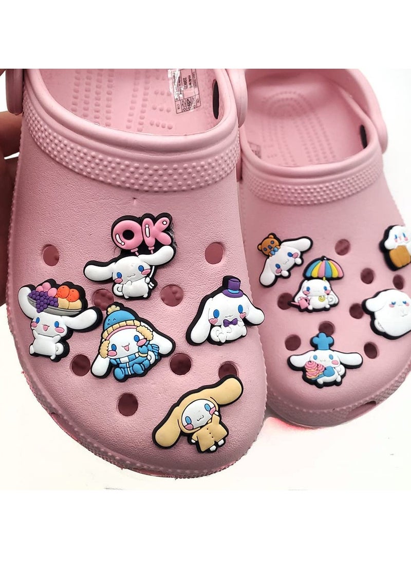SYOSI Croc Charms 10 Charms and 1 Bag Shoe Charms for Clog Sandals Bracelets Decoration Party Favor Gifts  Croc Charms for Girls Women Kids, Girls Teens 11 Pcs - Image 1