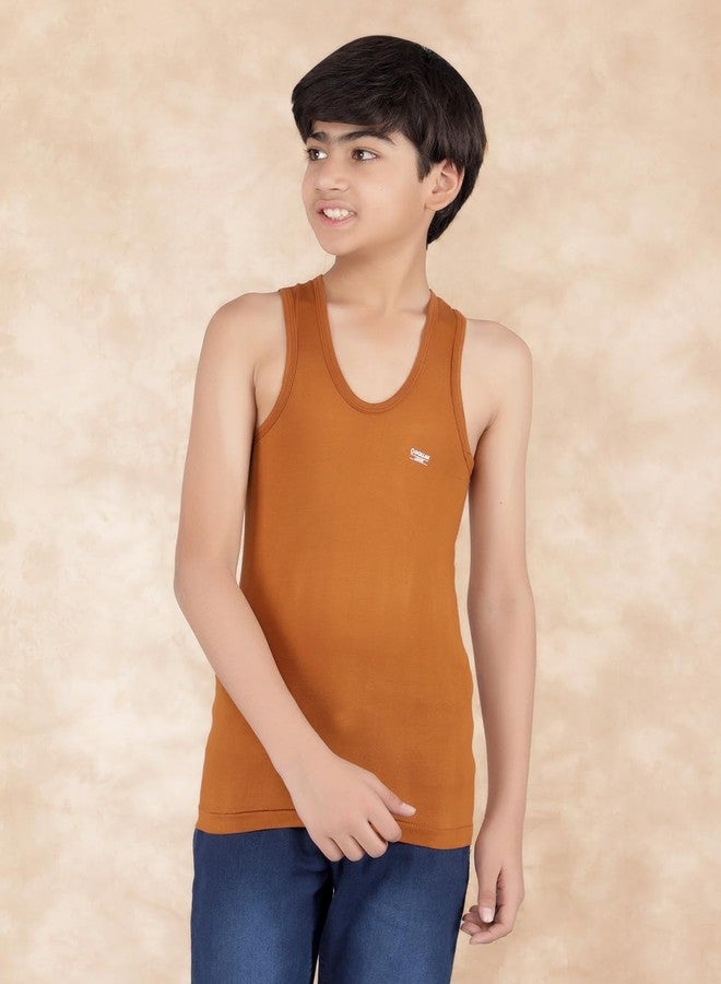 دولار ليهار قطن ممشط للأولاد عبوة من 5 صدريات متنوعة - Image 4