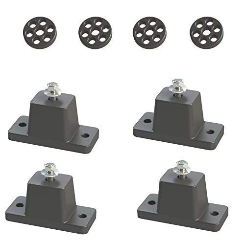 Jeacent Anti-Vibration Shock Absorbing Rubber Mounting Bracket for Ductless Mini Split Air Conditioner Condensers - Image 1