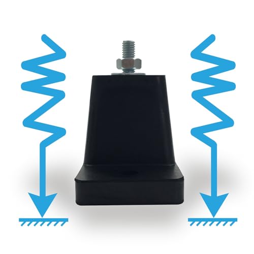 Jeacent Anti-Vibration Shock Absorbing Rubber Mounting Bracket for Ductless Mini Split Air Conditioner Condensers - Image 3