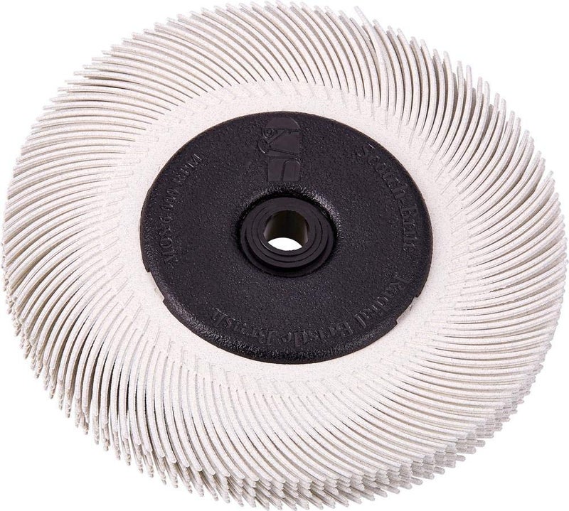 Cubitron Radial Bristle Brush, 3M/Aluminum Oxide, 6000 rpm, 6 Diameter x 7/16 Width, 120 Grit (Pack of 1) - Image 4