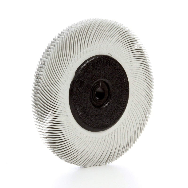 Cubitron Radial Bristle Brush, 3M/Aluminum Oxide, 6000 rpm, 6 Diameter x 7/16 Width, 120 Grit (Pack of 1) - Image 1