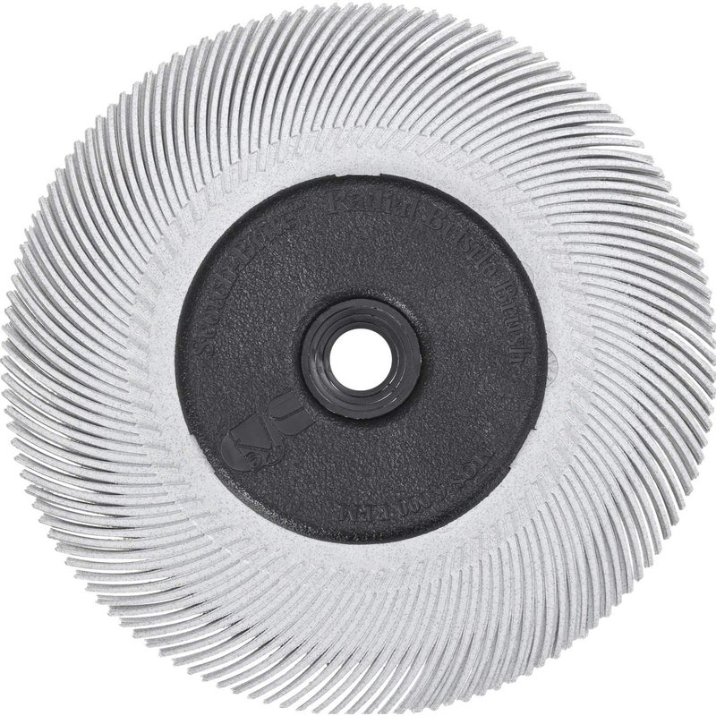 Cubitron Radial Bristle Brush, 3M/Aluminum Oxide, 6000 rpm, 6 Diameter x 7/16 Width, 120 Grit (Pack of 1) - Image 3