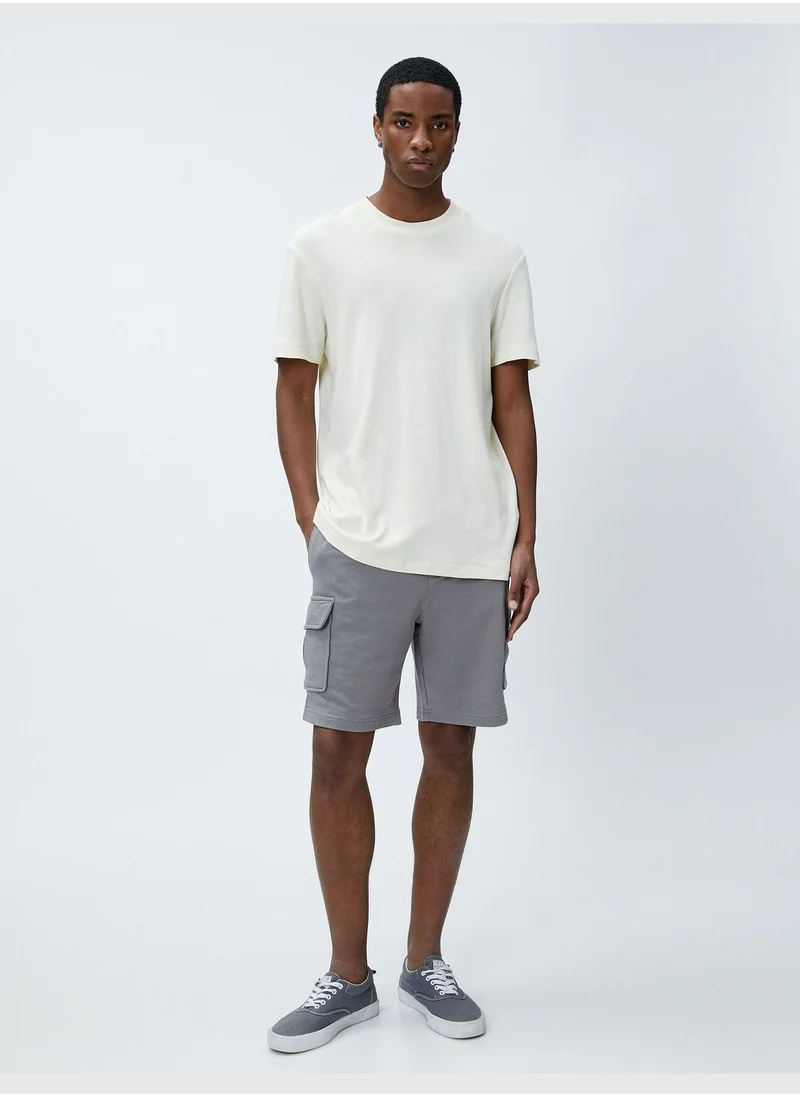 KOTON Cargo Shorts Pocket Detailed Drawstring Slim Fit