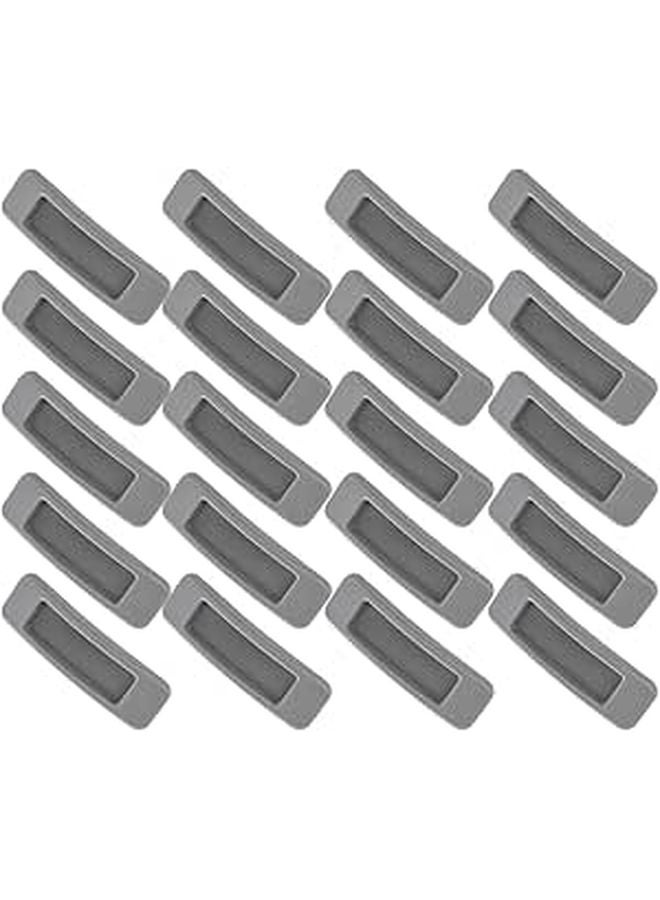 20pcs Gray Self Adhesive Cabinet Handles Stick On Drawer Pulls For Furniture - Image 1