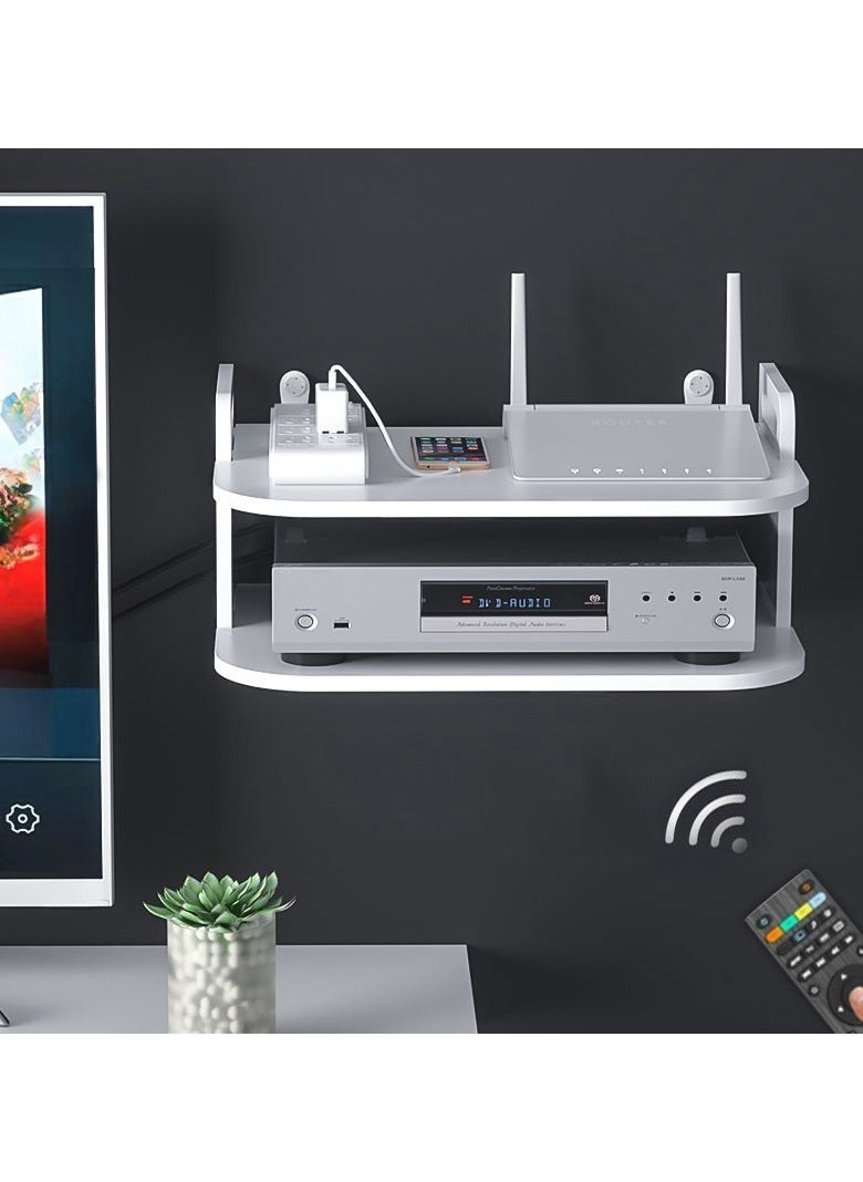 NANAO - رفوف تخزين عائمة متعددة الوظائف مثبتة على الحائط لصندوق التلفزيون WIFI VCD - Image 1