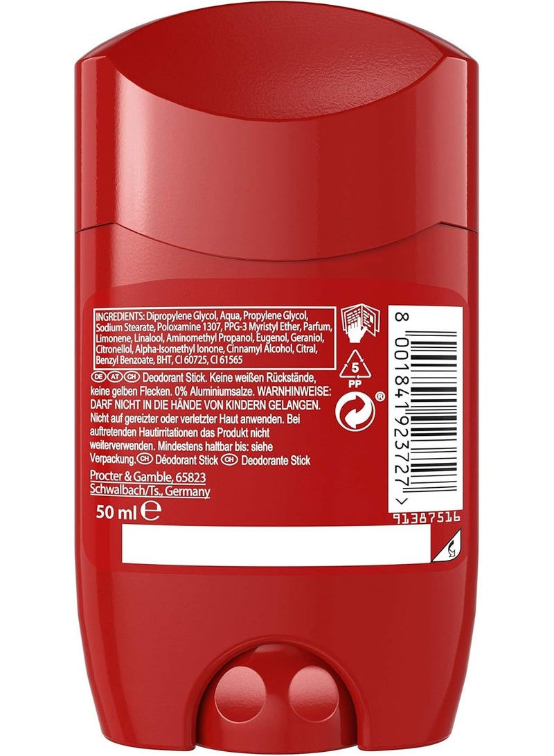 أولد سبايس اولد سبايس ستيك مزيل عرق اصلي للرجال 50 مل 48 ساعة عطر يدوم طويلا بجودة العطور 0% املاح الومنيوم لا يترك بقع على الاسود والابيض مصنوع من 50% بلاستيك معاد تدويره - Image 2